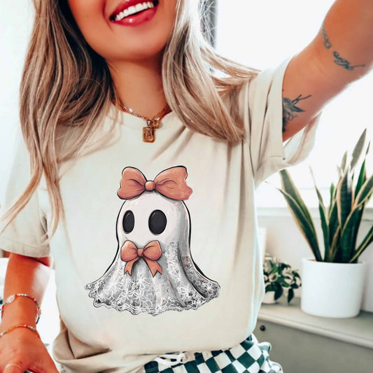 Cute Lace Ghost  T-Shirt