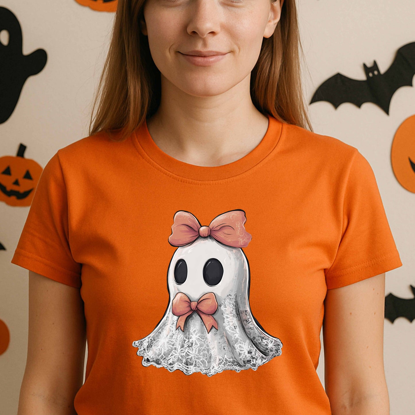 Cute Lace Ghost  T-Shirt