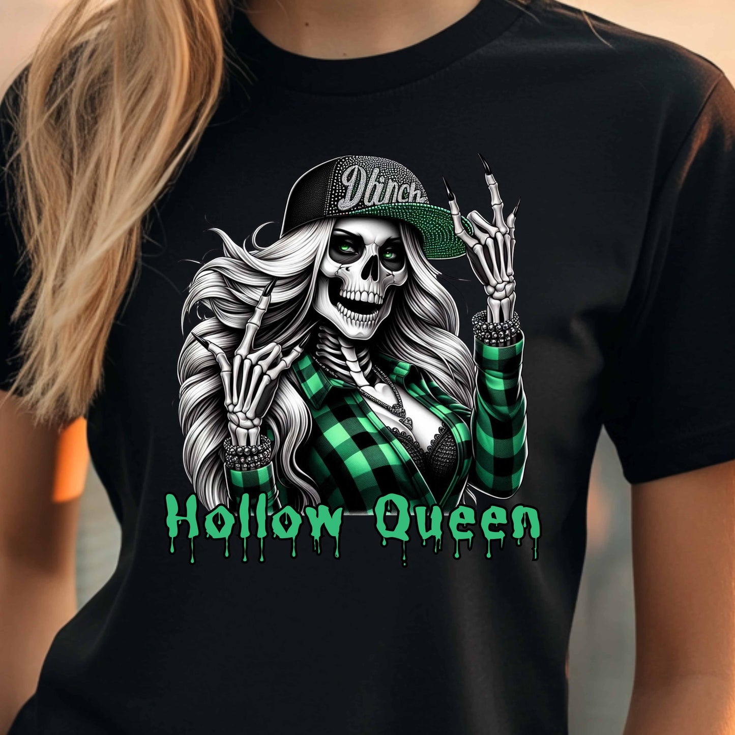 Hollow Queen Skeleton Rockstar T-Shirt