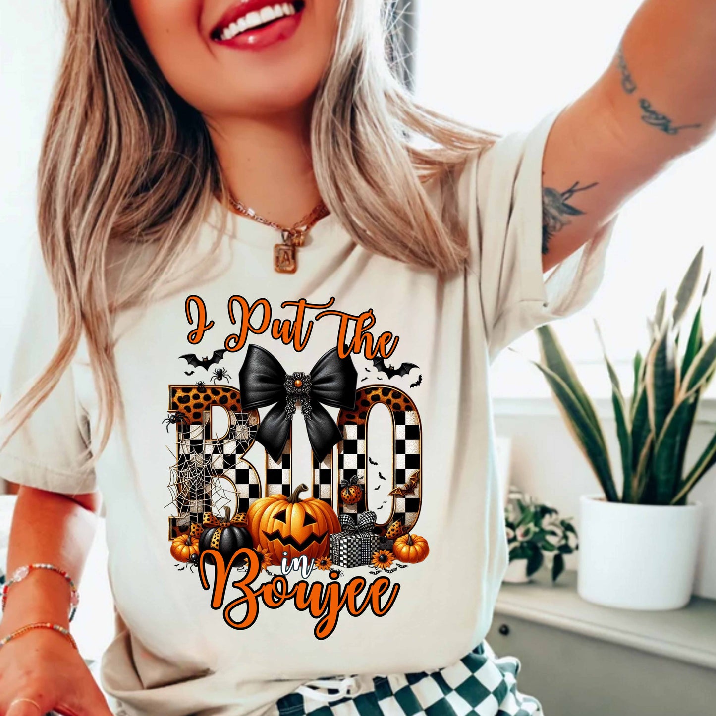 I Put The Boo In Boujee Halloween T-Shirt